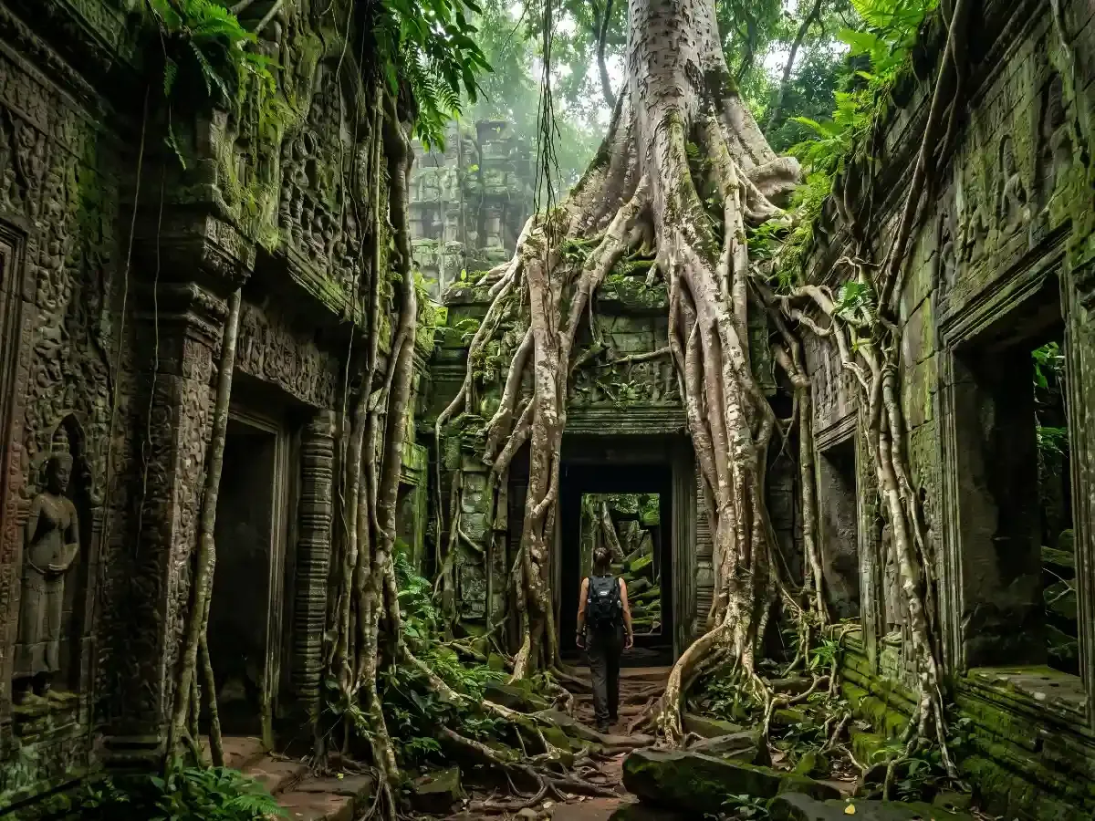 Preah Khan temple buried in the jungle — The Forgotten Cities tour