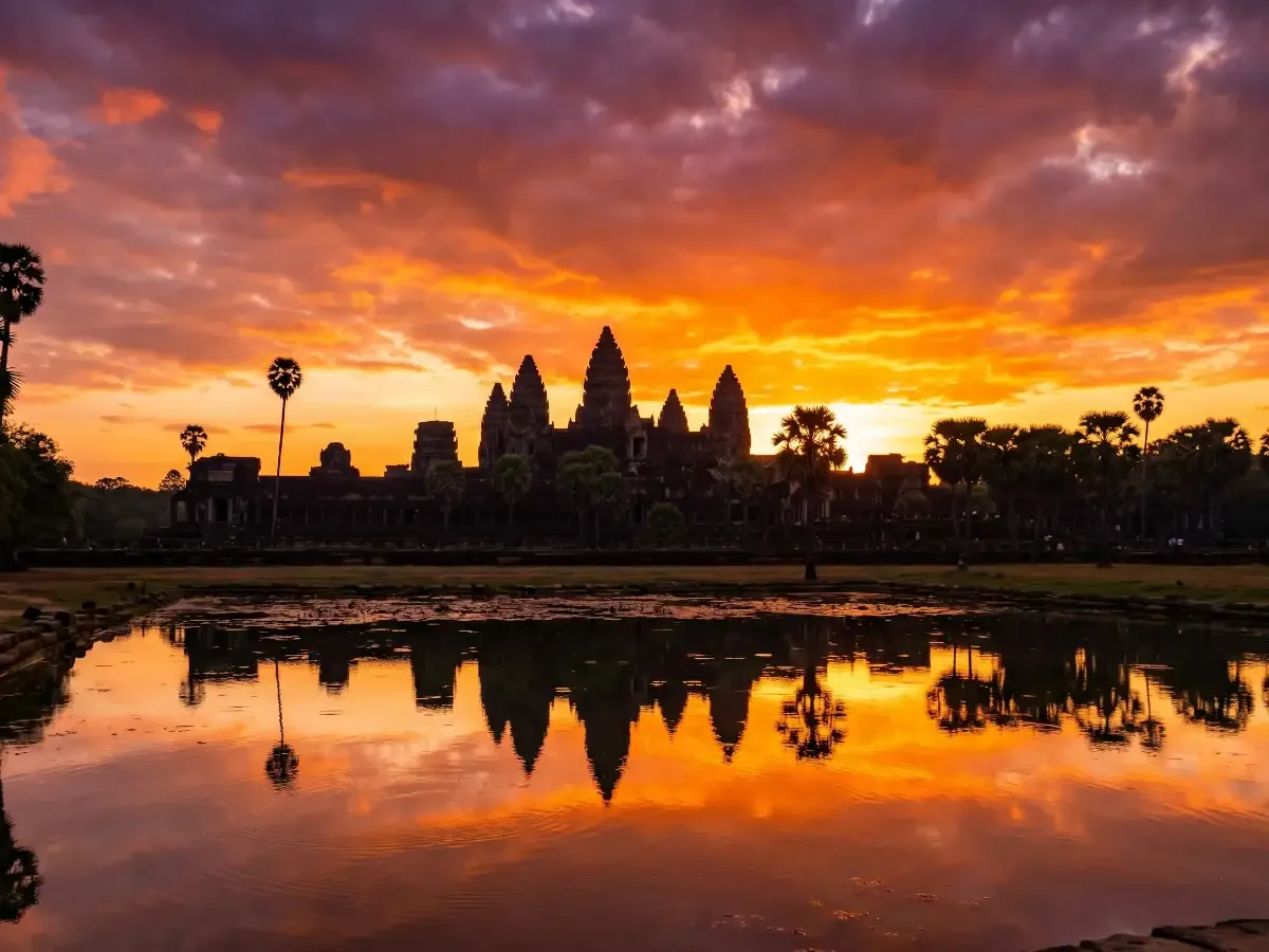 Sunrise over Angkor Wat — The Awakening of the Gods tour